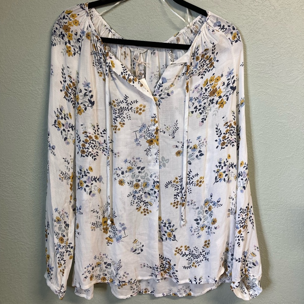 New with tags Lucky Brand long sleeve blouse